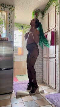 She’s Not There Striptease in Stockings