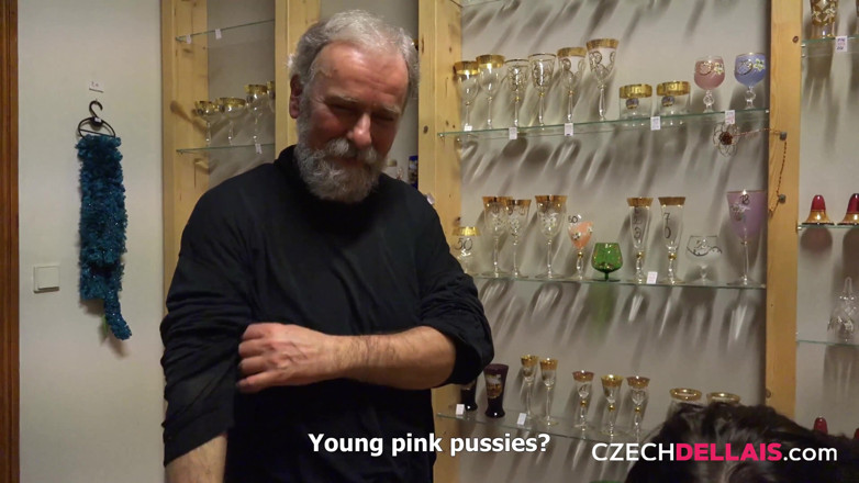 Czech Dellais: Czech Dellais 2 Identical Sluts Go Wild with an Older Man
