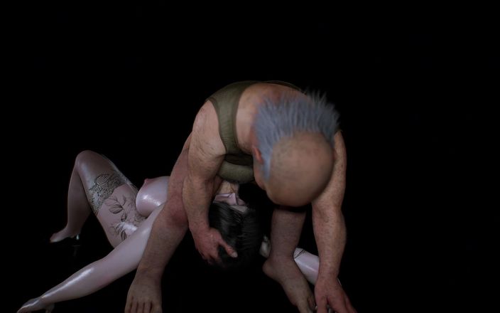 Why fuck so hard: Con đĩ bộ ngực khổng lồ 3d bị con cu già đụ rất...