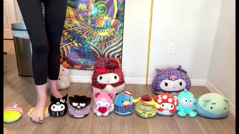 Peppermint Giantess: Plushie Stomp - velikost 16 nohou Stomping plněné hračky kolekce