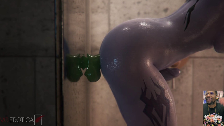 L6RD7BLU3 FUTA: Grande viúva transgênero cavalgando o pau de Pharah, viúva dildo...