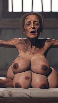 Alte oma mit 6 brüsten in bondage - Extrem geil &cumming hart (ai)