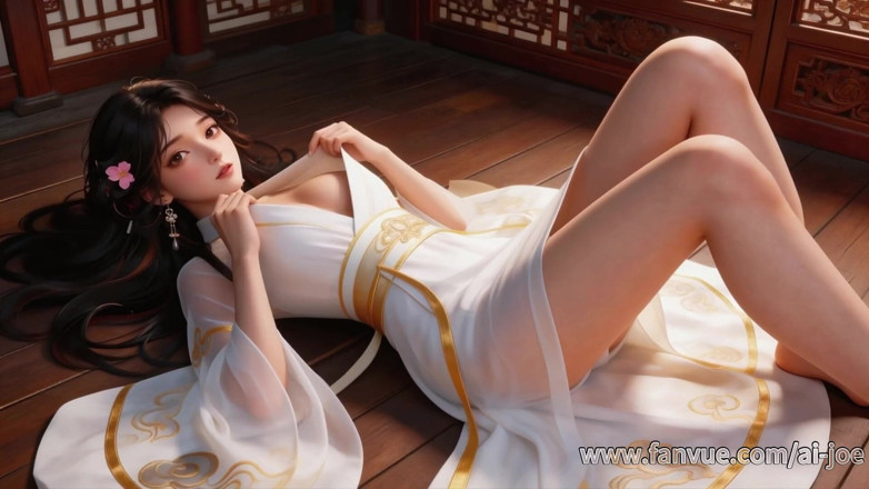 AI-JOE: Gadis Cina dengan kostum kuno, sepong kontol terbaik, 3p, dan stimulasi...