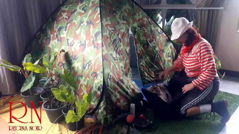 Regina Noir: Sex in camp. A stranger fucks a nudist lady in...