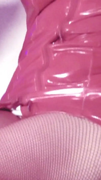 Eva Latex Red Pvc Vinyl Femdom BDSM Solo Voetfetisj Hakken