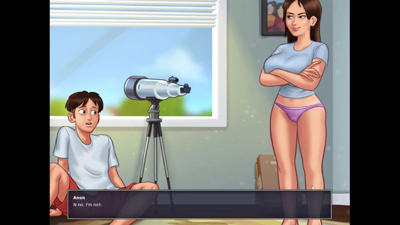 LewdArcade: Summertime Saga Mrs. Johnson Animation Collection [part 29] Nude Sex Game Play [18+]...