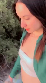 It's Just Me Walking in the Middle of a Beautiful Sunset and Nature