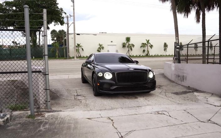 Teddy Tarantino: Sexy Sisi rose fickt hinten in einem Bentley und Privatjet