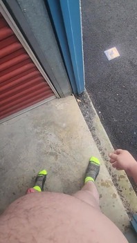 Almost Caught Enjoying the Storage Unit
