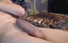 Live genieten van solo masturbatie