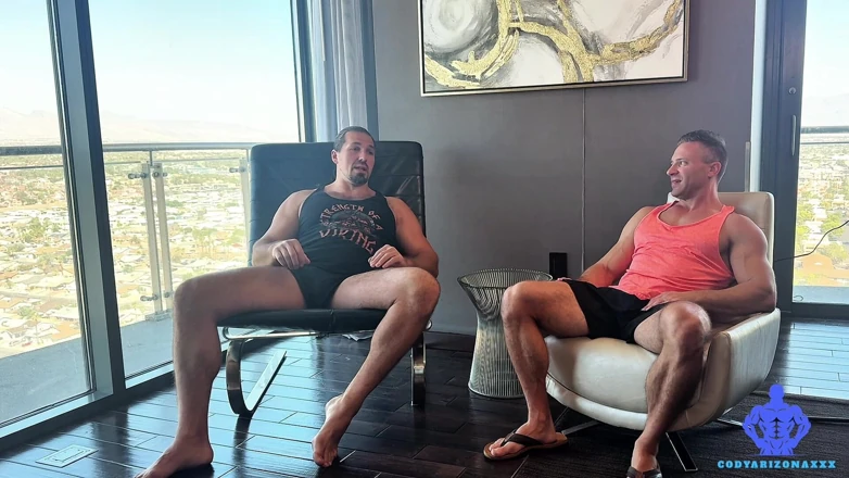 Cody Arizona - Gay: Post Workout Blowjob, Rimjob and Jerk Sesh with Viking Will...