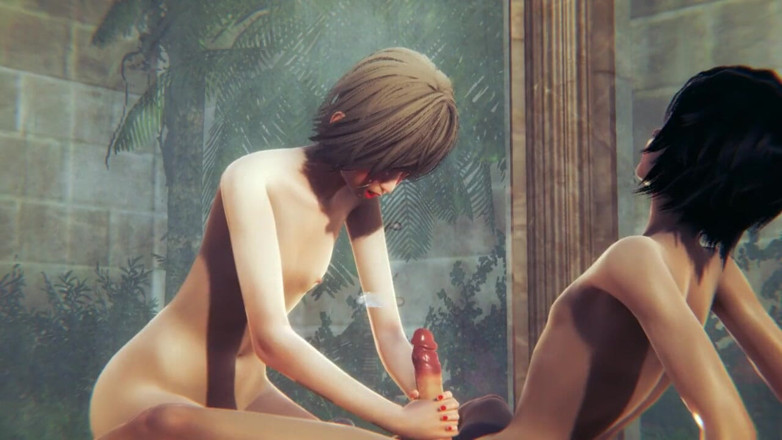 Yaoitube: Yaoi Femboy - Zwei sexy sissy-boys haben sex im spa teil 2