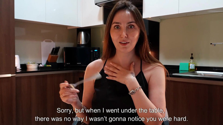 Alina Rai: POV: Stepmom Gives Me a Secret Kitchen Blowjob After Staring...