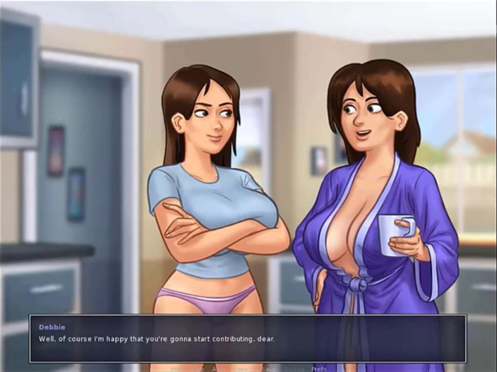 Cartoon Play: Summertime saga part 37 - stepaunt have fun with stepnephew