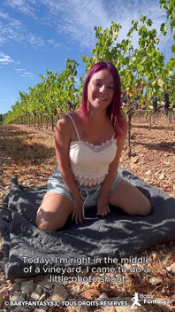 Babyfantasy83 - Petite Troia Francese Ben Bagnata Nei Vigneti Squirt Finale