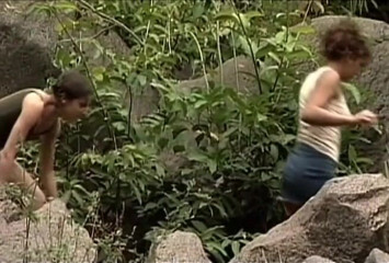 Public Lust: Hot amateur couple fucking on a rock