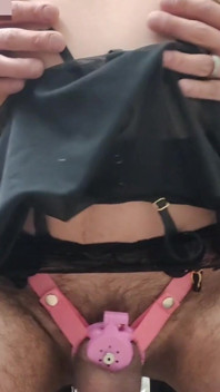 Sissy Playing with Lingerie