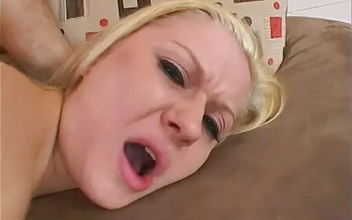 Straight to anal: Blonde anally smashed from her horny fucker