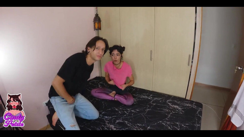 Cindy Luna Petite: Allenamento all'aperto conosco un ragazzo alto che voleva insegnarmi cardio...