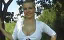 Flash Model Amateurs: Outdoors masturbation from blonde chick in college uniform