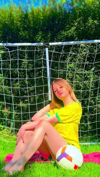Brazilská fotbalová dívka Dres škádlí k orgasmu spodního prádla