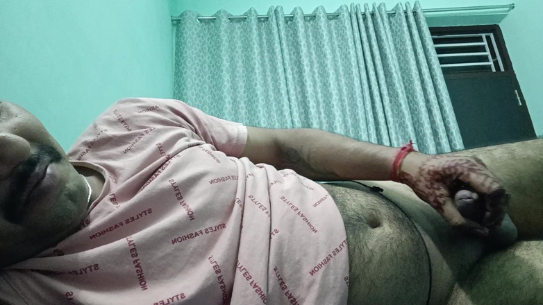 Rajasthani-old-lover: Indian Police Officer Stepfather Get Shower and Masterbation Show