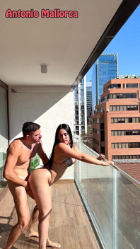 Fudendo deslumbrante bunda branca latina em Sunny Terrace