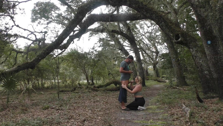 Walk in the Woods Blowjob with Monica Raye (Island boy vids)