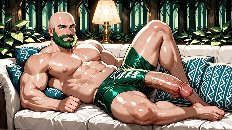 Erotic Man: Bărbat chel sexy Ai porno