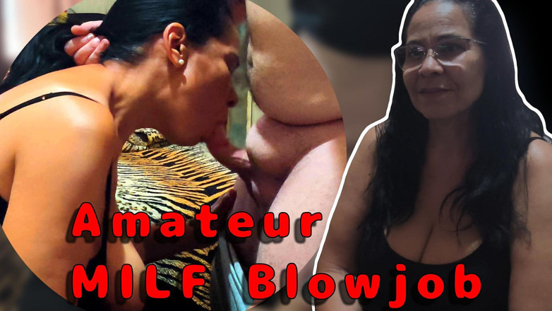 Fishellboy: Busty MILF Sucking It All and Taking Cum in Her...