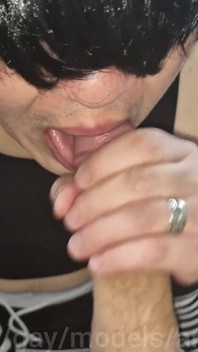 Femboy Is Covered in Stepdaddy's Cum, Fountains of Cum Cover the Whole Body of Student Sissy Femboy!
