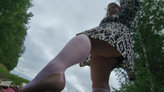 Peach Desert: Street Shoe Store - Dirty Shoe Femdom and Cumshot Knee Socks
