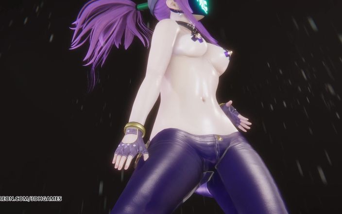 3D-Hentai Games: MMD Itzy - свайп Акали, сексуальный стриптиз Лиги легенд, хентай без цензуры, 4K, 60fps