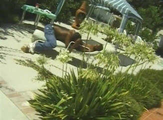 Black Jass: Black whore and her master fucking in the pool