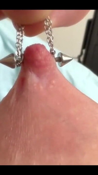 He play with my pierced nipples ... hard play