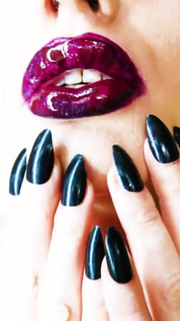 Wet Lipstick Kisses