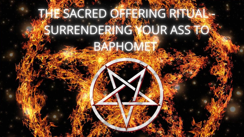 Goddess Misha Goldy: pavitr peshakash rasm - Baphomet ko apni gand aatmasamarpan karna