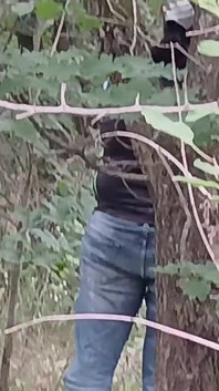 Our Third Girlfriend Keeps Watch in the Park so No One Catches Us Having Sex