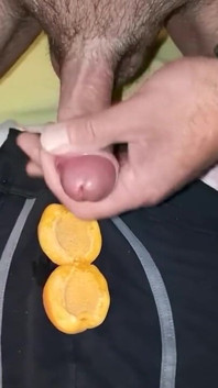 Breakfast with apricot and sperm