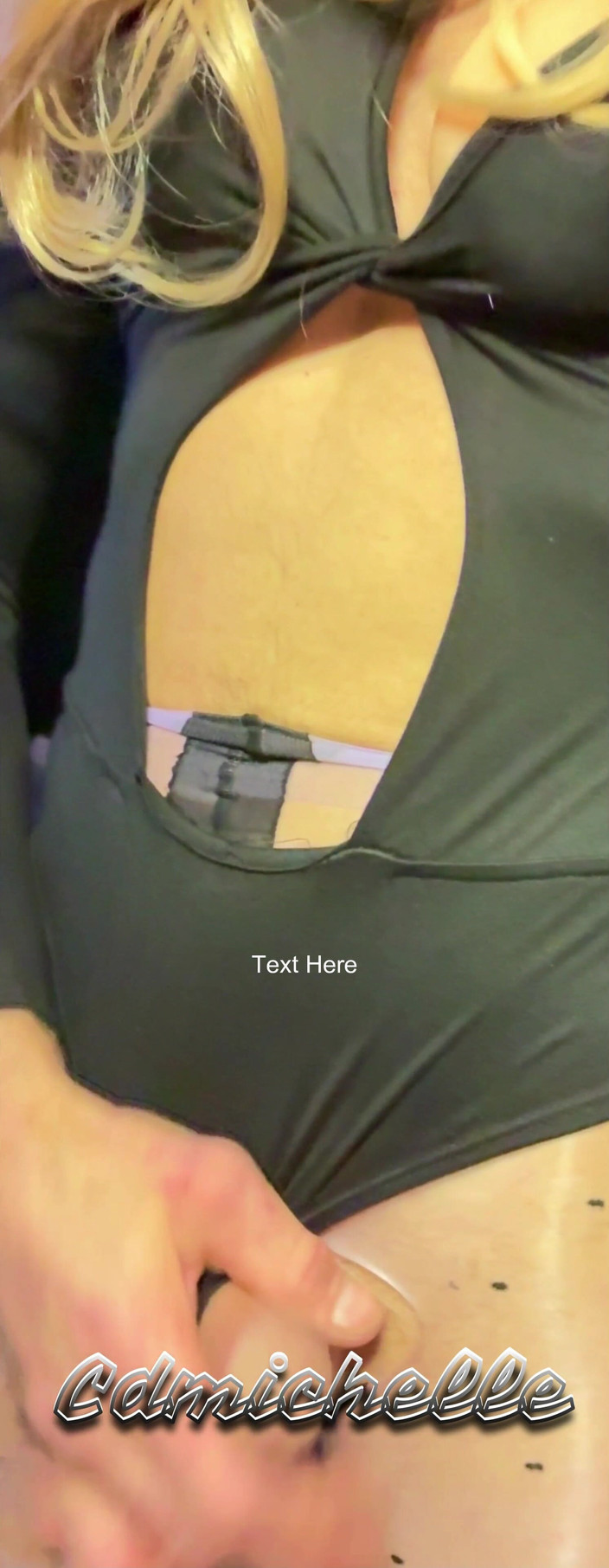 Feeling sexy today crosdressing: ドレッサーのcdmichelleがドットパンティホーズの黒いボディスーツを着用