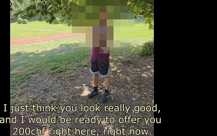 AntoGoesHunting: 随机直毛茸茸的肌肉运动员被说服得到他的第一个男性口交