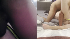 RNR2 and Scooter hot BB couple: Sexy Singlet Split Screen Scene
