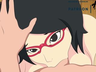 Hentai ZZZ: Sarada Hentai Boruto - kompilasi 1