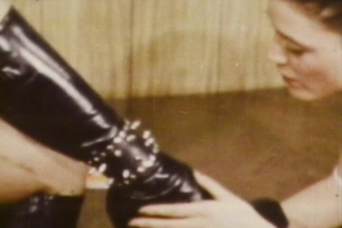 Vintage Babes: Retro Mistress Trains Submissives with Whips and Vintage Dildos