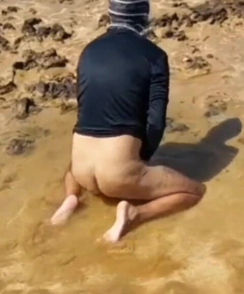 Ladysilvas: Ladysilva Låt oss göra heta anal im på stranden