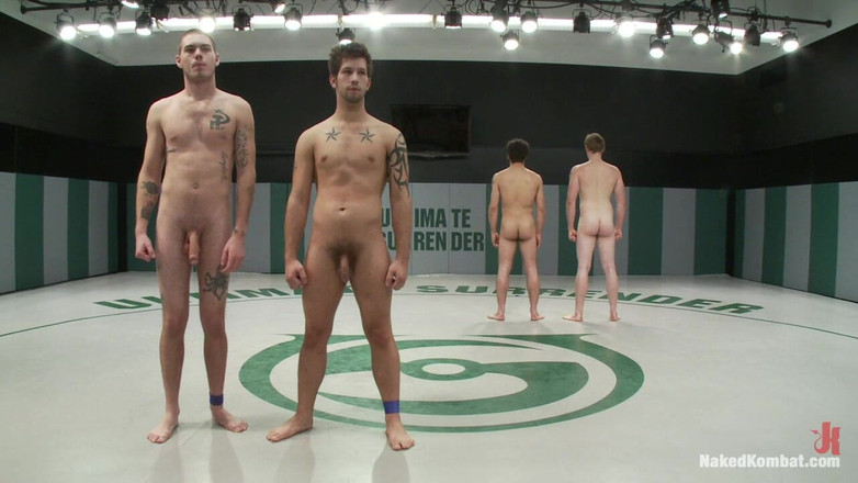 Naked Kombat: Hayden Russo &amp; Jake Austin Vs. Dj &amp; Brandon Perlawanan Pasukan Tag