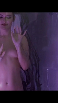Skinny Babe with Small Tits Teasing in the Shower