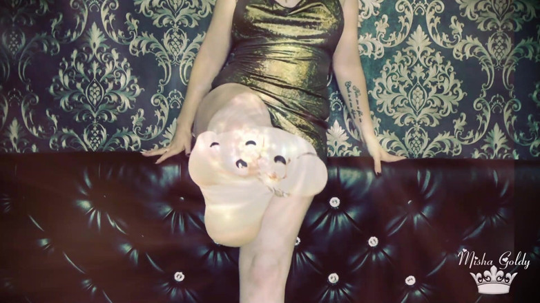 Goddess Misha Goldy: Hãy đối xử với chính mình - làm hỏng nô lệ nghiện...