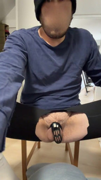Gooner Flexes and Show Socked Feet for Black Cock
