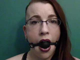 Lily O'Riley: Ballgag staring